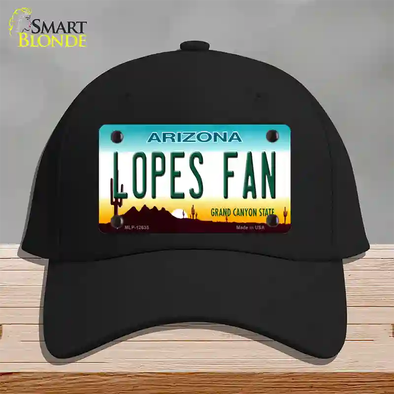 Lopes Fan Novelty License Plate Hat Cotton / Black