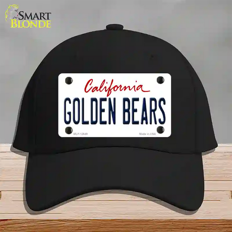 Golden Bears Novelty License Plate Hat Cotton / Black