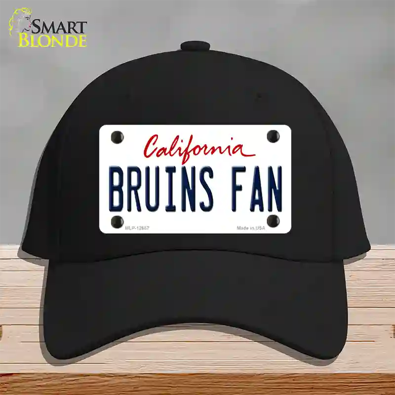 Bruins Fan Novelty License Plate Hat Cotton / Black