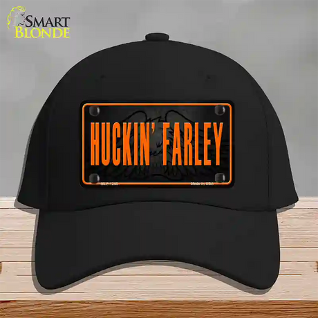 Huckin Farley Novelty License Plate Hat Cotton / Black