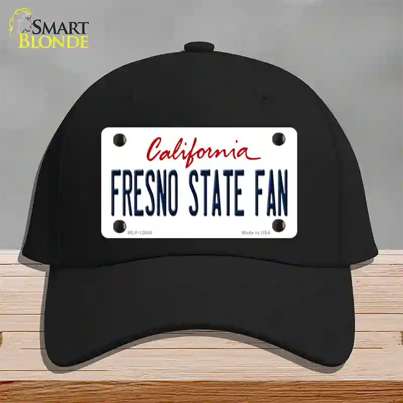 Fresno State Fan Novelty License Plate Hat Cotton / Black