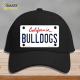 Bulldogs Novelty License Plate Hat Cotton / Black