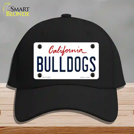 Bulldogs Novelty License Plate Hat Cotton / Black