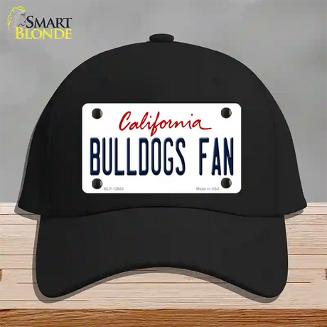 Bulldogs Fan Novelty License Plate Hat Cotton / Black