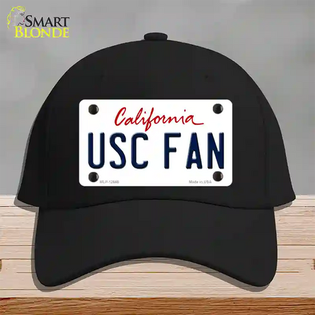 USC Fan Novelty License Plate Hat Cotton / Black