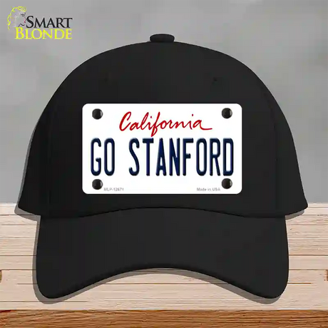 Go Stanford Novelty License Plate Hat Cotton / Black