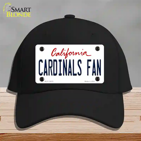 Cardinals Fan Novelty License Plate Hat Cotton / Black