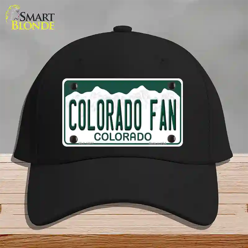 Colorado Fan Novelty License Plate Hat Cotton / Black