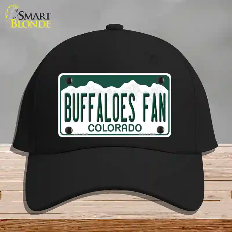 Buffaloes Fan Novelty License Plate Hat Cotton / Black