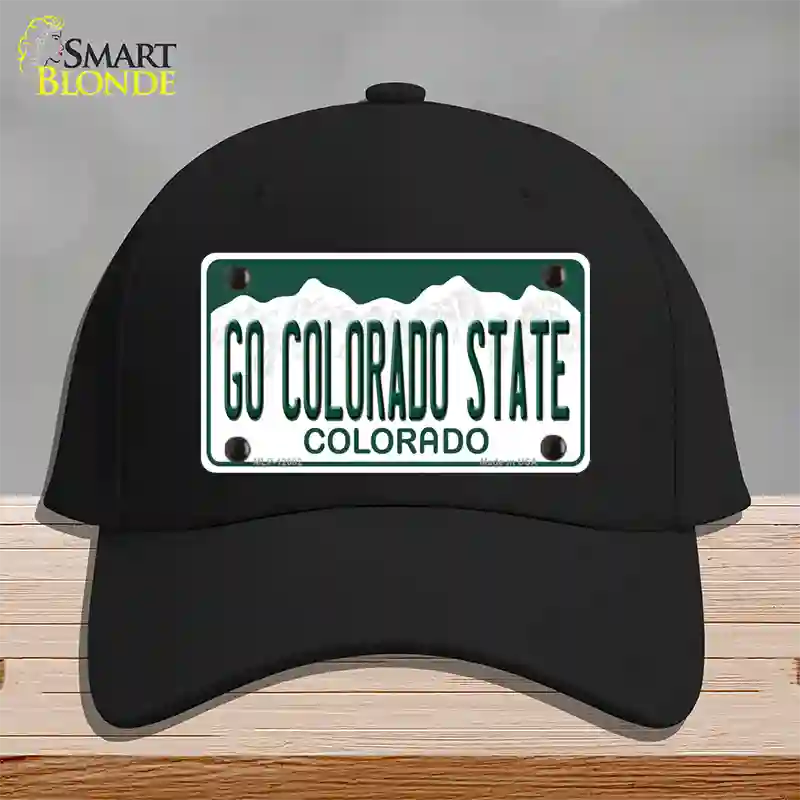 Go Colorado State Novelty License Plate Hat Cotton / Black