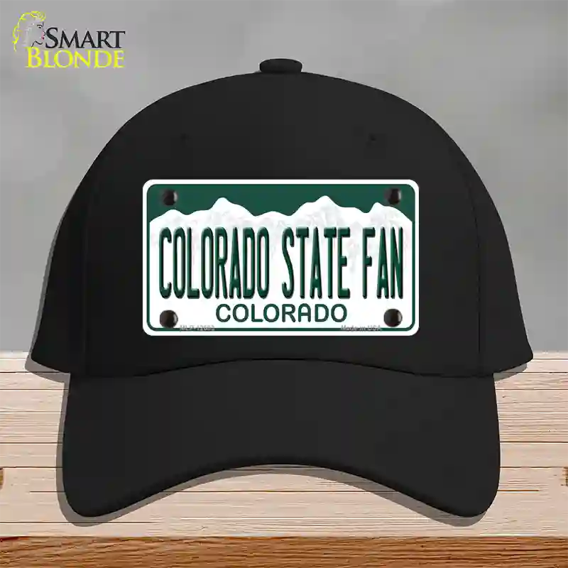 Colorado State Fan Novelty License Plate Hat Cotton / Black