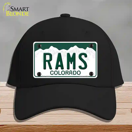 Rams Novelty License Plate Hat Cotton / Black