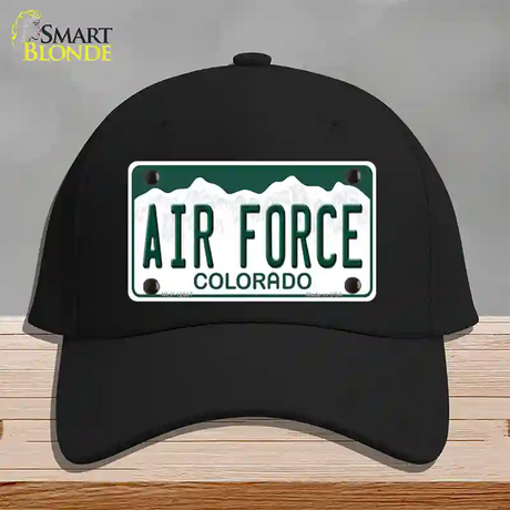 Air Force Novelty License Plate Hat Cotton / Black