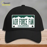 Air Force Fan Novelty License Plate Hat Cotton / Black