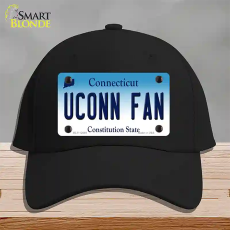 UConn Fan Novelty License Plate Hat Cotton / Black