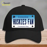 Huskies Fan Novelty License Plate Hat Cotton / Black