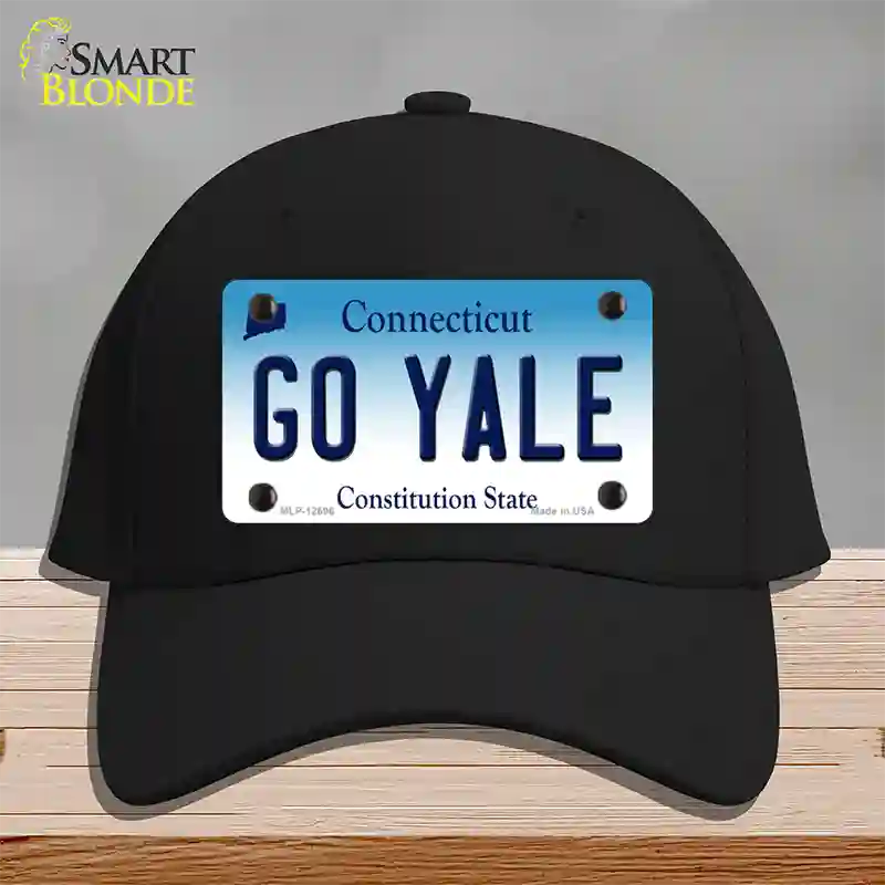 Go Yale Novelty License Plate Hat Cotton / Black