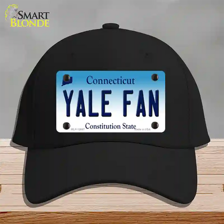 Yale Fan Novelty License Plate Hat Cotton / Black