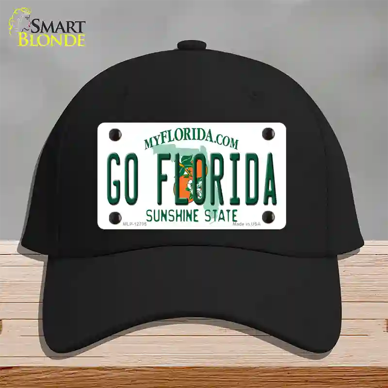 Go Florida Novelty License Plate Hat Cotton / Black