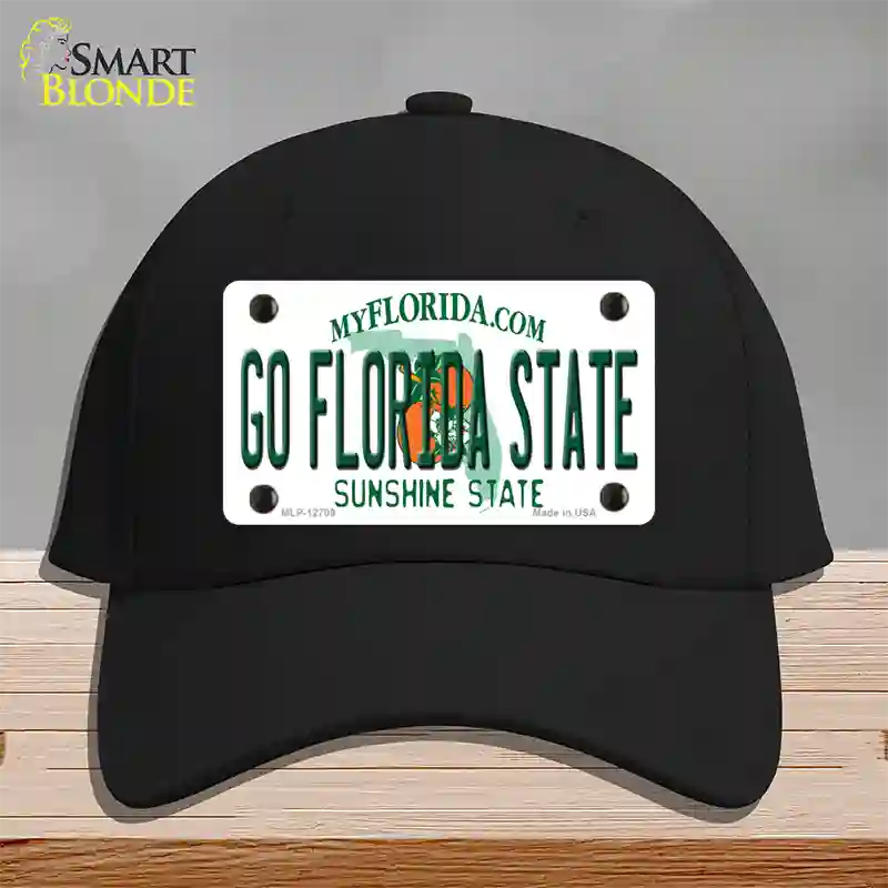 Go Florida State Novelty License Plate Hat Cotton / Black