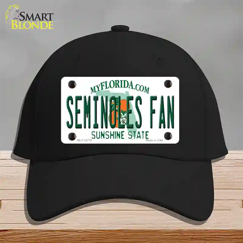 Seminoles Fan Novelty License Plate Hat Cotton / Black