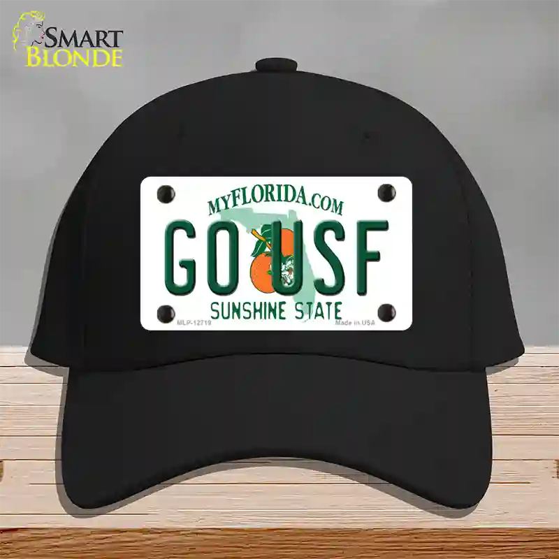 Go USF Novelty License Plate Hat Cotton / Black