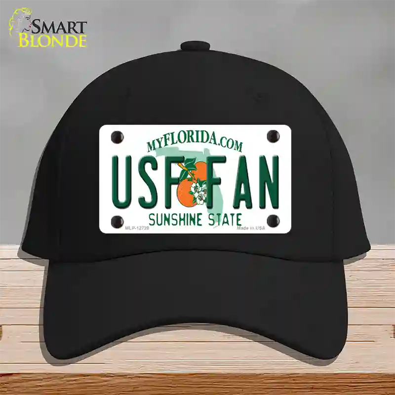 USF Fan Novelty License Plate Hat Cotton / Black