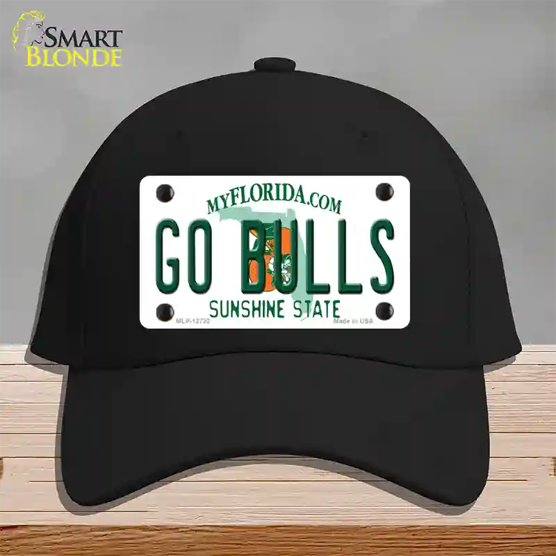 Go Bulls Novelty License Plate Hat Cotton / Black