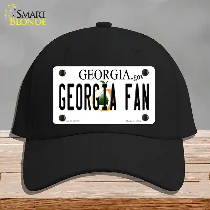 Georgia Fan Novelty License Plate Hat Cotton / Black