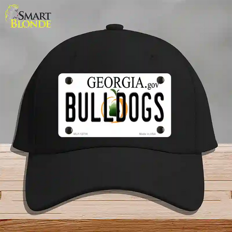 Bulldogs Georgia Peach Novelty License Plate Hat Cotton / Black