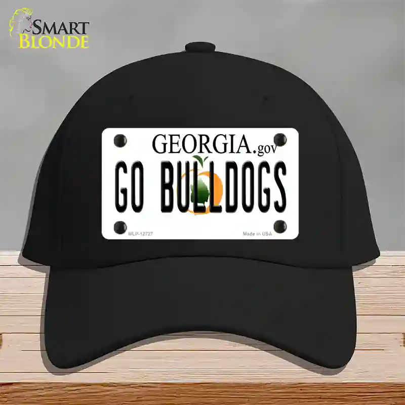 Go Bulldogs Georgia Novelty License Plate Hat Cotton / Black