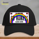 Go Hawaii Novelty License Plate Hat Cotton / Black