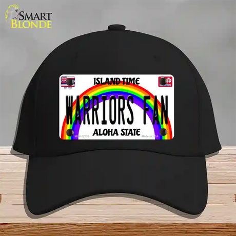 Warriors Fan Novelty License Plate Hat Cotton / Black