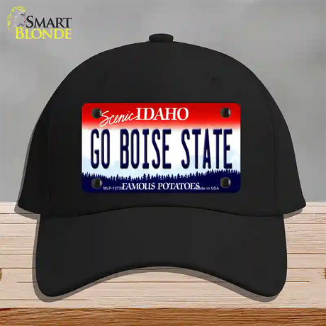 Go Boise State Novelty License Plate Hat Cotton / Black