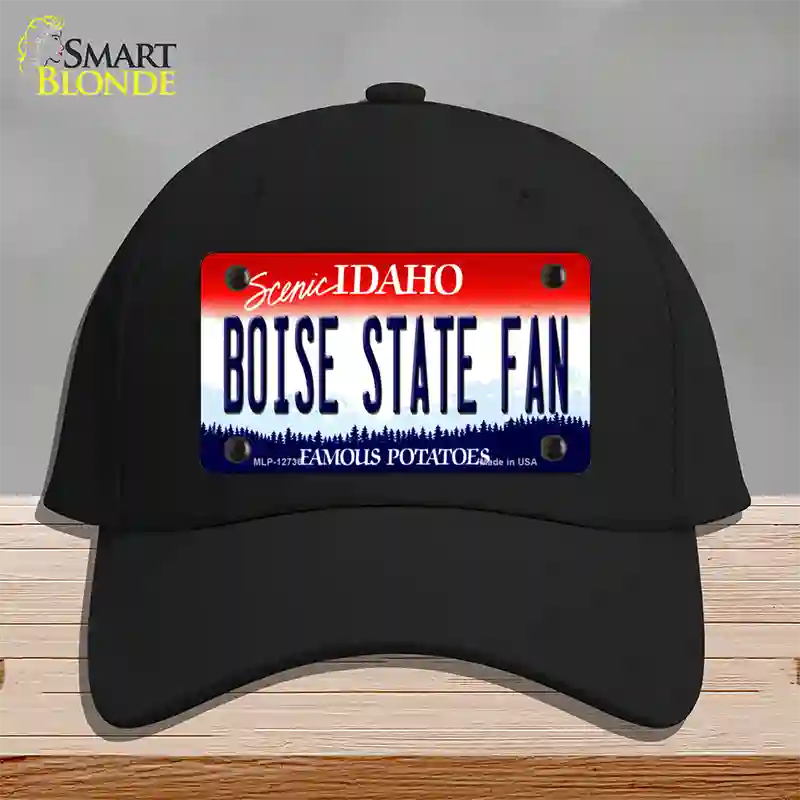 Boise State Fan Novelty License Plate Hat Cotton / Black