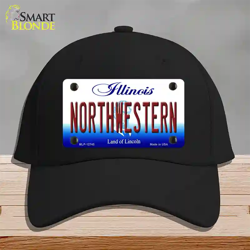 Northwestern Novelty License Plate Hat Cotton / Black