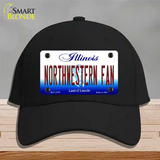 Northwestern Fan Novelty License Plate Hat Cotton / Black