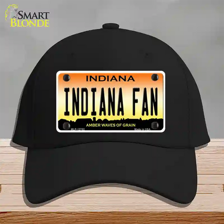 Indiana Fan Novelty License Plate Hat Tag Cotton / Black