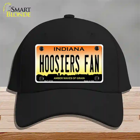 Hoosiers Fan Novelty License Plate Hat Tag Cotton / Black