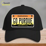 Go Purdue Novelty License Plate Hat Tag Cotton / Black