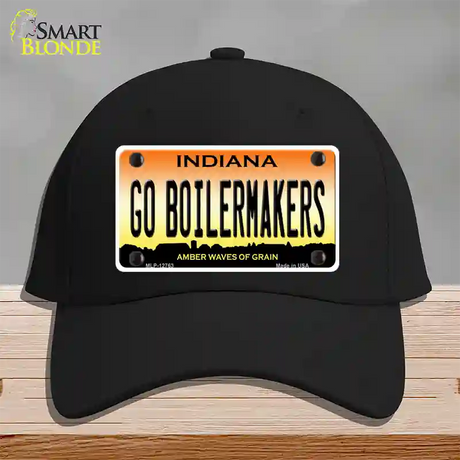 Go Boilermakers Novelty License Plate Hat Tag Cotton / Black