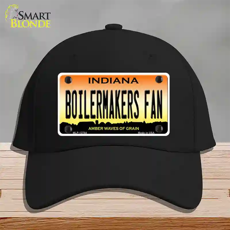 Boilermakers Fan Novelty License Plate Hat Tag Cotton / Black