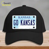 Go Kansas Novelty License Plate Hat Tag Cotton / Black