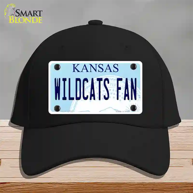 Kansas Wildcats Fan Novelty License Plate Hat Tag Cotton / Black