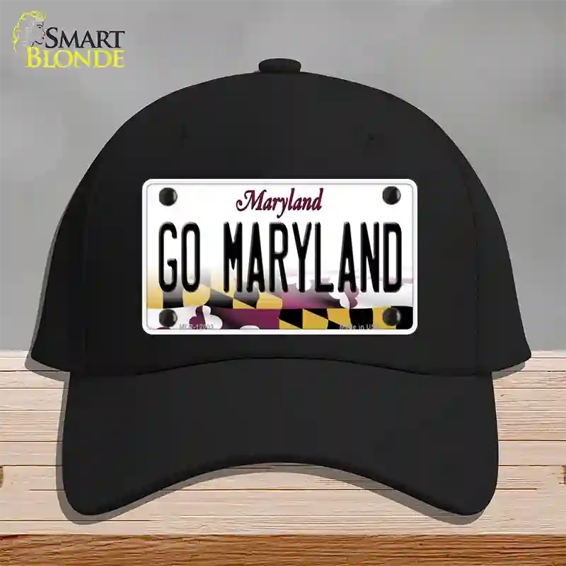 Go Maryland Novelty License Plate Hat Tag Cotton / Black