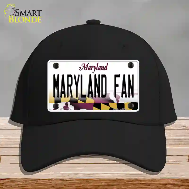 Maryland Fan Novelty License Plate Hat Tag Cotton / Black