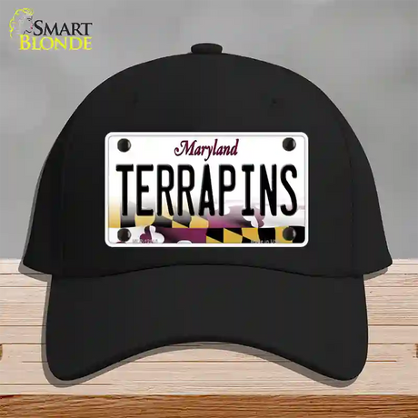 Terrapins Novelty License Plate Hat Tag Cotton / Black