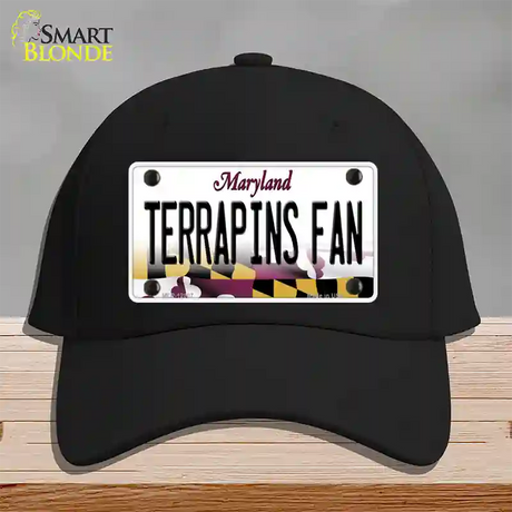 Terrapins Fan Novelty License Plate Hat Tag Cotton / Black