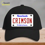 Crimson Novelty License Plate Hat Cotton / Black