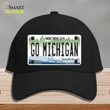 Go Michigan Novelty License Plate Hat Cotton / Black